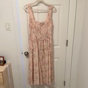 Lulu's Blush Pink Lace Dress